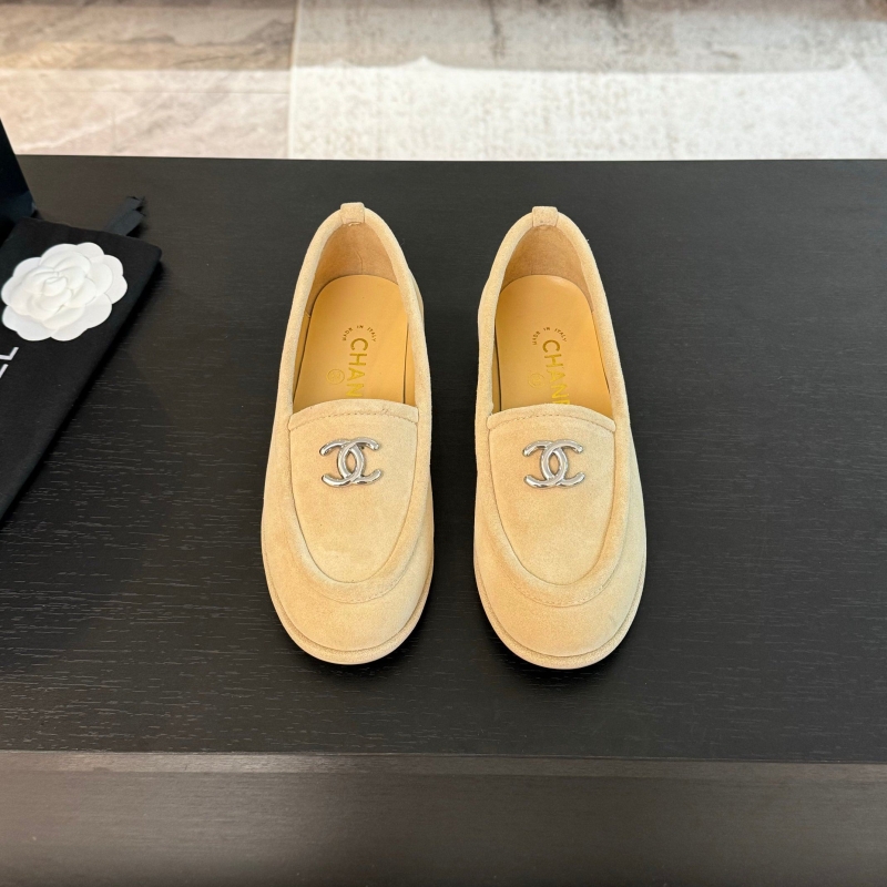 Ch*el leather shoes